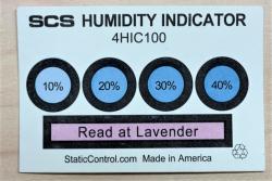 Humidity indicator card