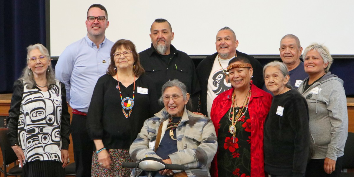 Elders and Knowledge Keepers with Dr. Scott Ramsay at the April 2025 Blessing Ceremony