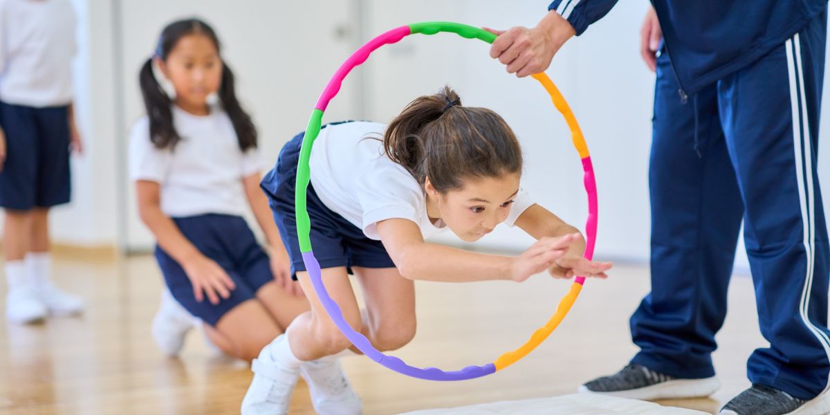 Children playing on the floor