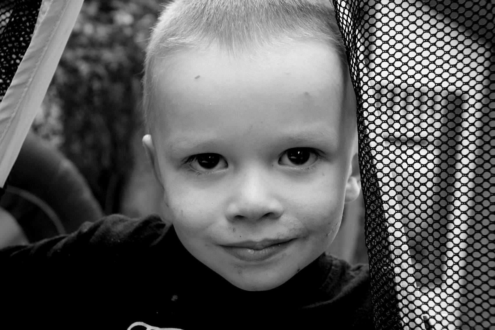 Finn black and white portrait