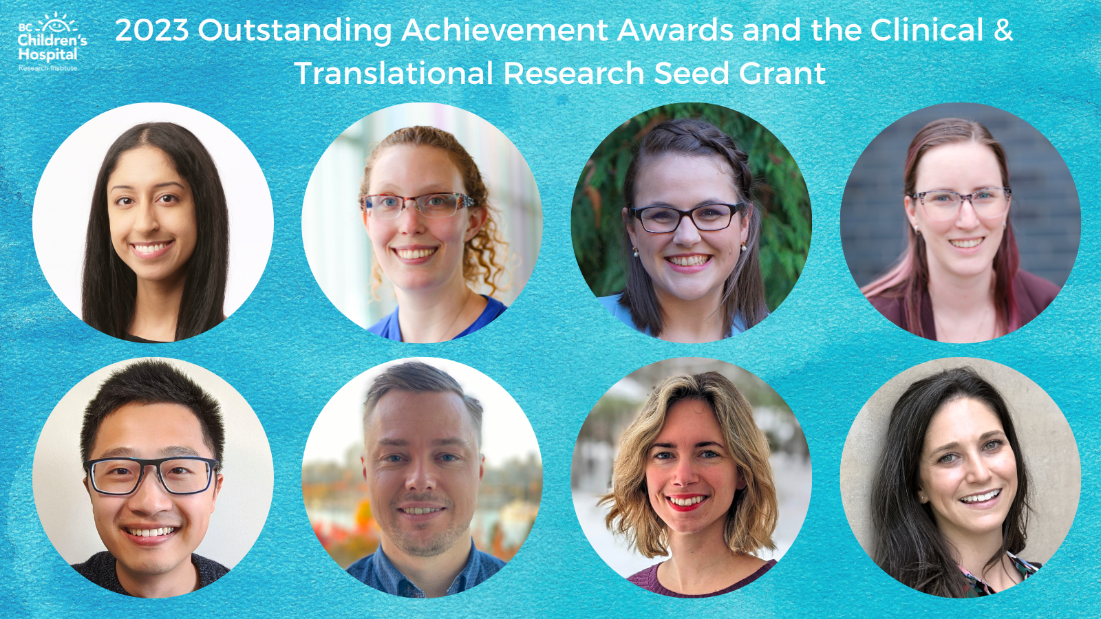 recipients of the 2023 Outstanding Achievement Awards and and the Clinical & Translational Research Seed Grant