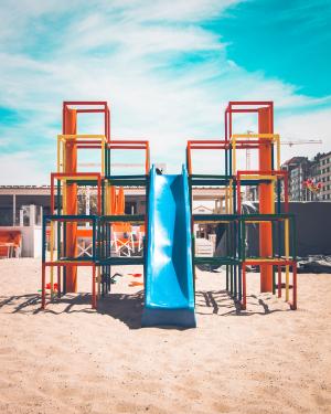 empty playground jungle gym