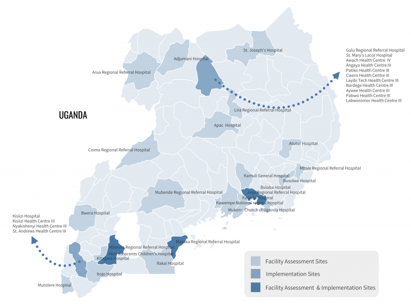 Smart Discharges Sites Map