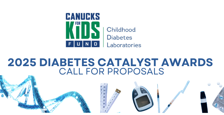 Banner image for the 2025 Canucks for Kids Fund Diabetes Catalyst Grant Competition