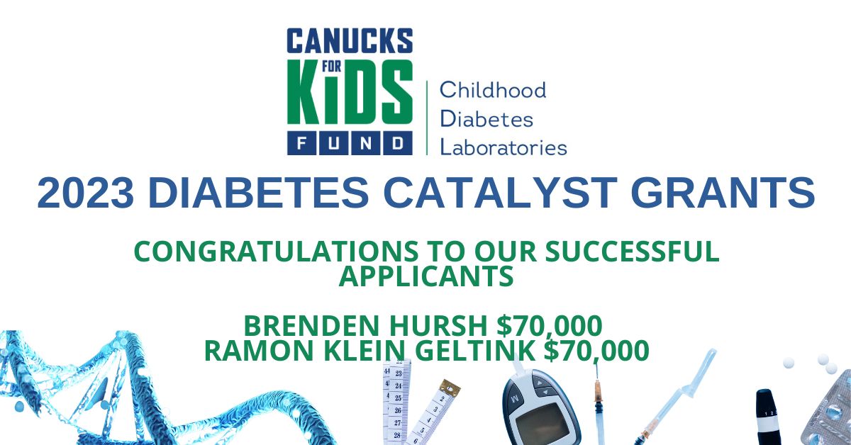 Canucks for Kids Fund Catalyst Diabetes Grant Competition Winners