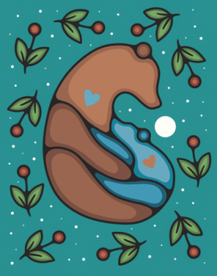 Bear and cub; Morningstar Designs