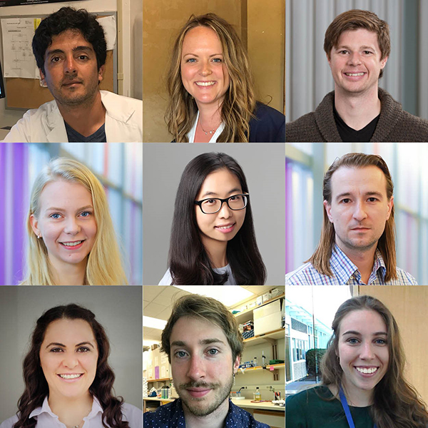 Recipients of the 2020 BCCHR Studentships and Fellowships