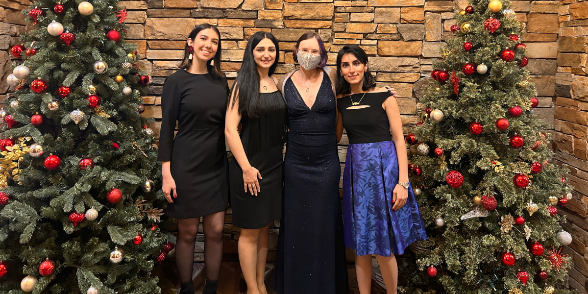 Dr. Annalijn I. Conklin (second from right) and their female graduate students