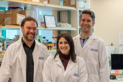 Study authors Dr. Philipp Lange, Amanda Lorentzian and Dr. Chris Maxwell