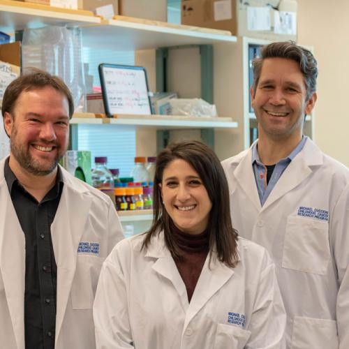 Study authors Dr. Philipp Lange, Amanda Lorentzian and Dr. Chris Maxwell