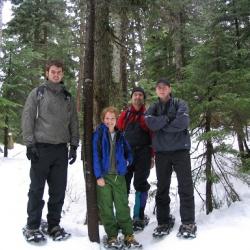 Turvey lab snowshoe outing; Cypress Mountain - 2007