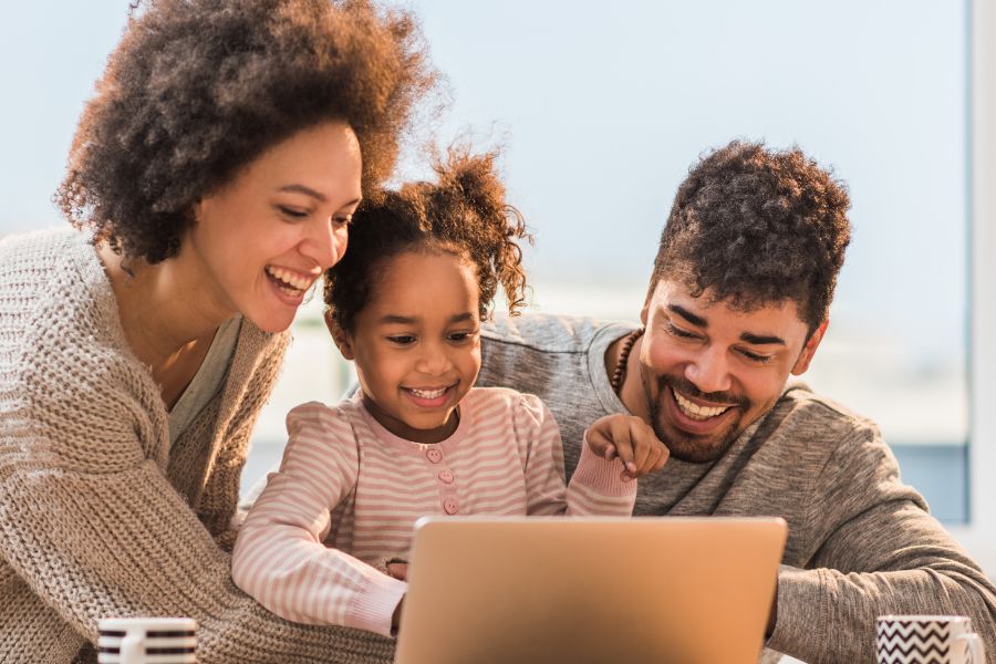 Couple with daughter